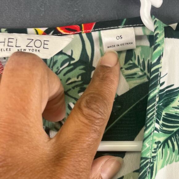 New! Rachel Zoe Floral Plants Cardigan Kimono Duster Cover Up Open Front OSFM - Picture 8 of 10